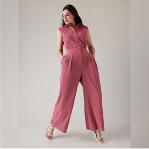 Athleta Pink/Mauve Brooklyn Jumpsuit Size 2P Brand New With Tags